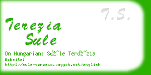 terezia sule business card